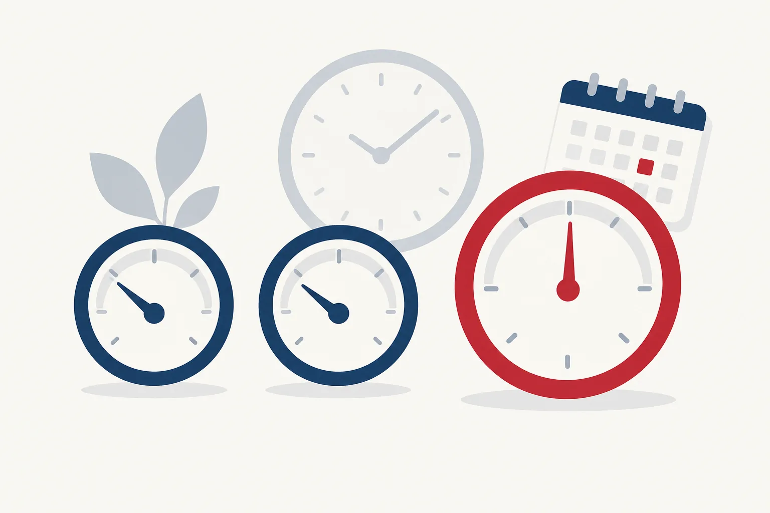 Illustration: two 5-hour meters and one 7-day meter